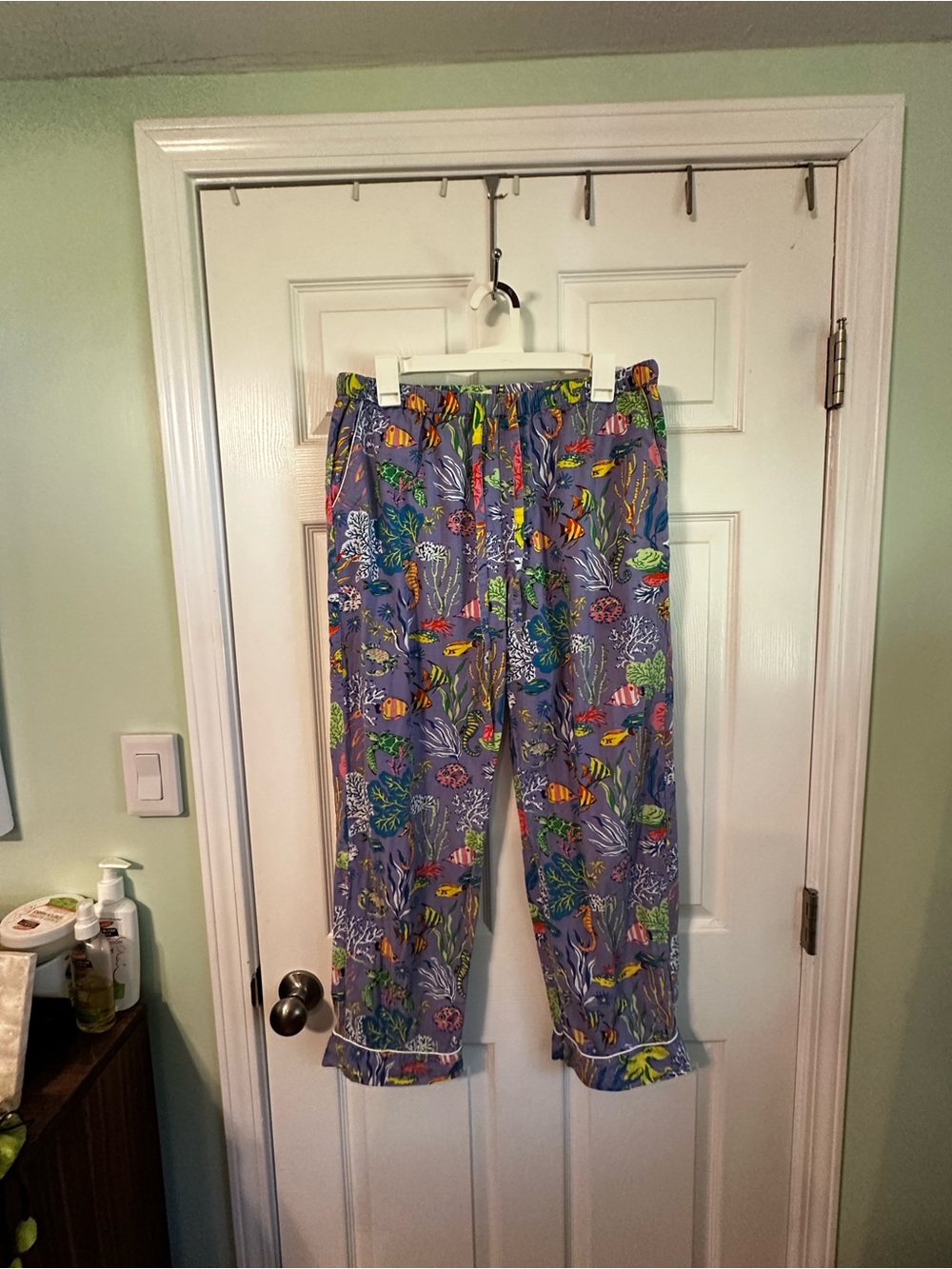 Printfresh Purple Ocean-Print Short-Sleeve Pajama Set - Picture 4 of 9